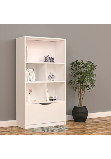 Lale Kitaplık Mdf Siyah