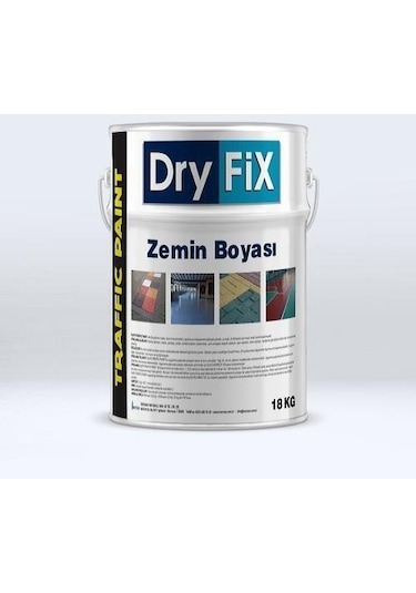 Dryfix Traffic Paint Zemin Boyası 18 Kg Ral 6024 Yeşil