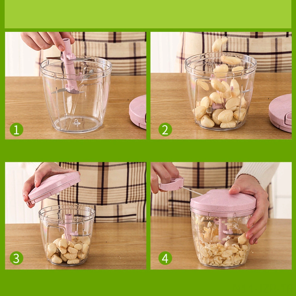 Geeroyoo Ev Kullanıma El İle Multifonksiyonlu Gıda İşleyici - Minced Et, Sarımsak, Sebze Halka Ayırıcı - Mavi Küçük Boy Diğer