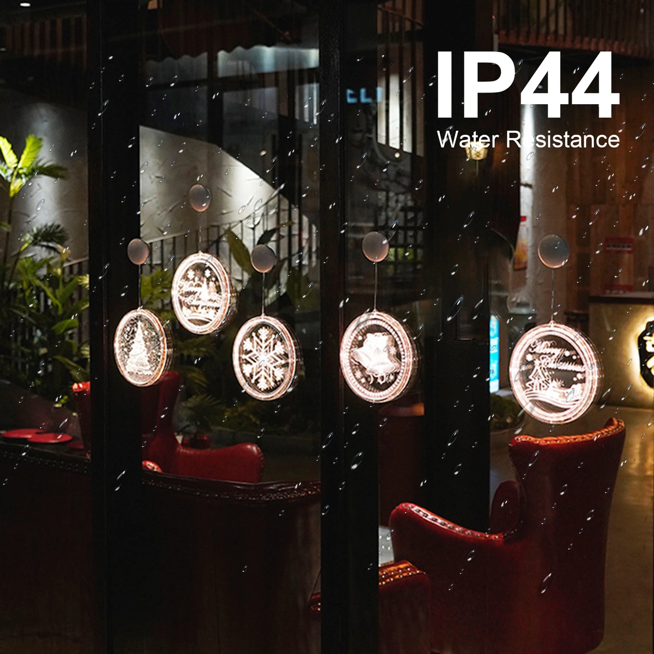 Youtek 22cm Ağaç Şeklinde Led Noel Dekorasyon Lambası, Sürekli Isınık Beyaz Işık, Ip44 Su Geçirmez, 3aaa Pil Pil Yok Diğer