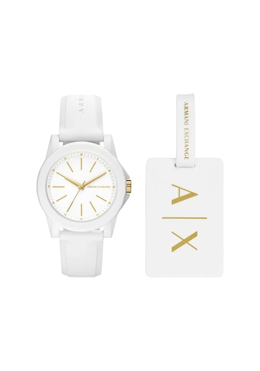 Armani Exchange Ax7126 Kadın Set Kol Saati Ve Valiz Etiketi