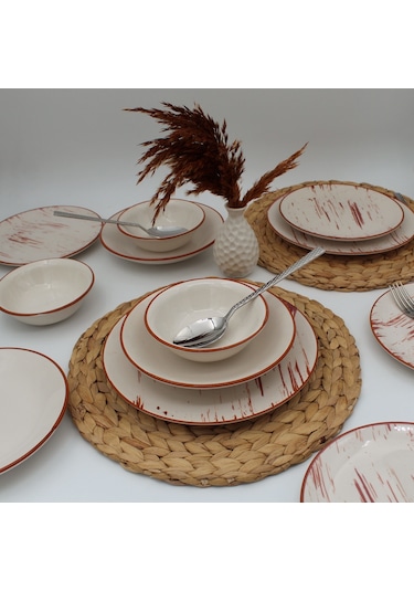 Karamel 24 Parça Yemek Takımı