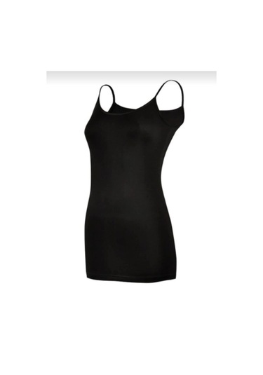 Yıldız 2246 Kadın Modal Süper İnce İp Askılı Atlet 3 Adet Siyah