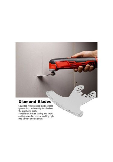 Moly 3 Adet Elmas Tabanlı Kavisli Zımpara Bladesi - Ev Bakımı, Banyo Yenileme, Zemin İşleri İçin Keskin Dayanıklı Uygulama Aletleri