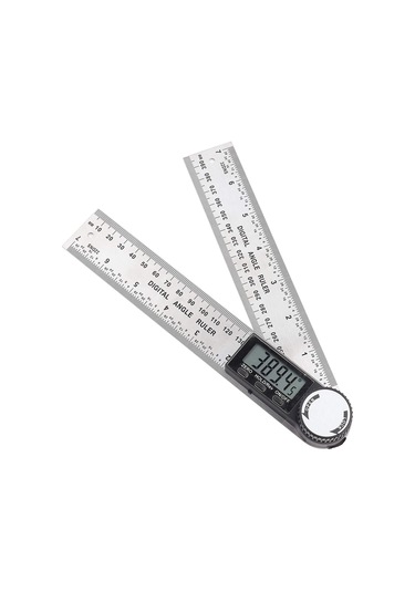 Reedark Paslanmaz Çelik Dijital Açı Ölçer - 0-360 200mm Lcd Ekranlı, Ip54 Koruma, Hızlı Doğru Ölçüm