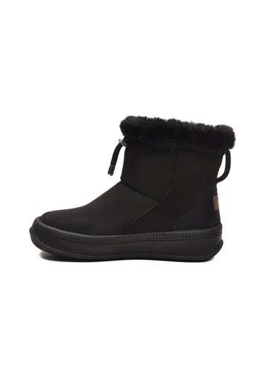 Aspor Siyah Kürklü Kadın Düz Bot Çok Renkli