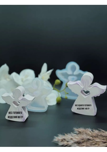 Galinacandles Alçı Kalıbı, Melek Mumluk Kalp Silikon Kalıp 205063978