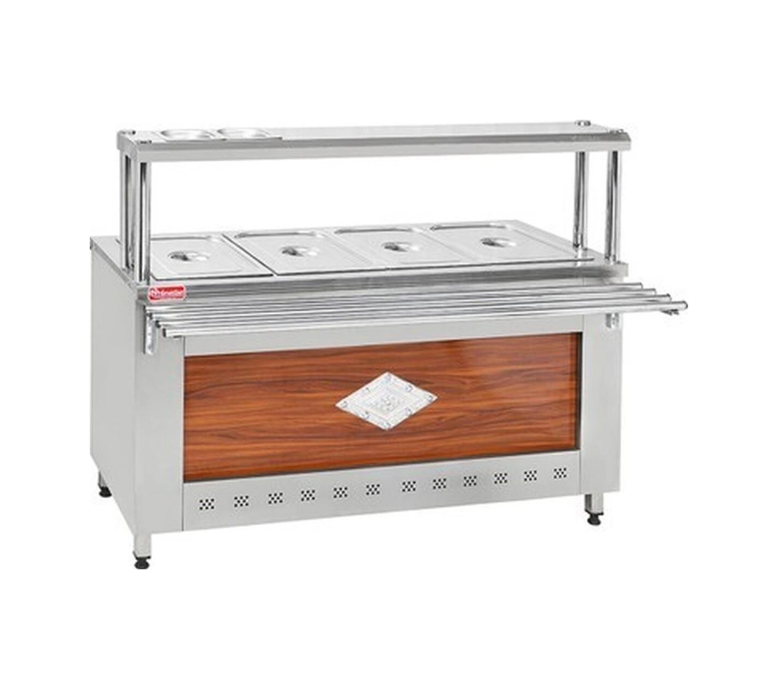 Himaksan Endüstriyel 4 Sıcak Doğalgazlı 4 Gözlü Tezgahlı Benmari-96858