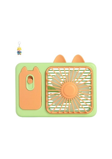 Karikatür Tavşan Masaüstüküçük Fan Usbşarj Edilebilir El Elektrikli Fan Rüzgar Yönünüyukarıve Aşağı Ayarlamak Lo4wze Turuncu