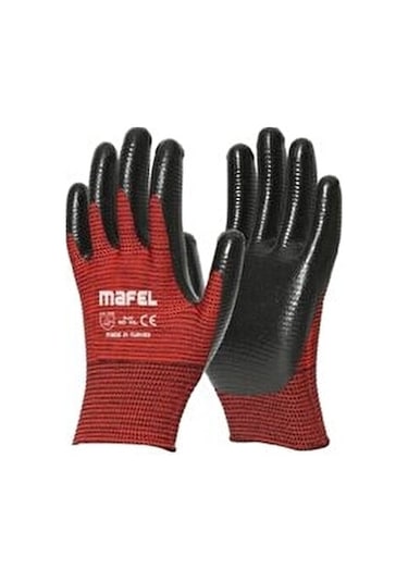 İŞ ELDİVENİ - MAFEL ZEBRA KIRMIZI MF-001