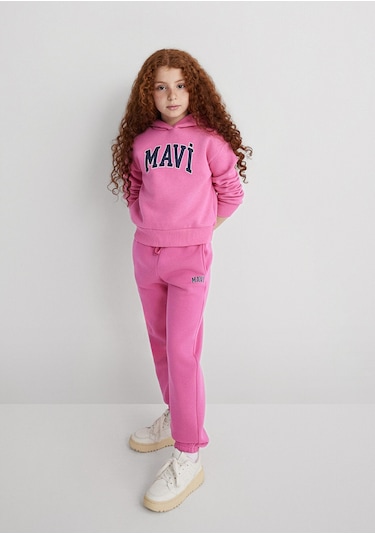 Mavi - Mavi Logo Baskılı Pembe Sweatshirt 7610035-70982 Pembe