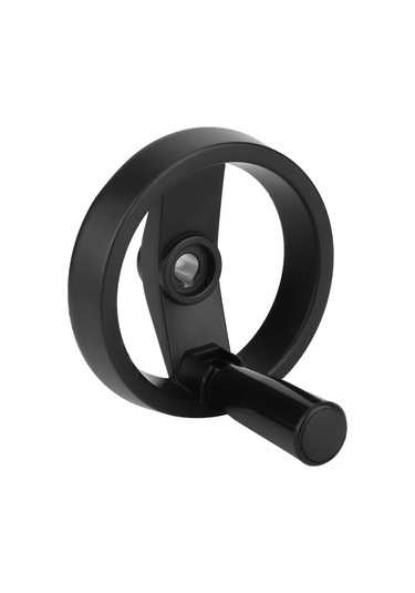 Samdoo Alüminyum Gövde Ve Nylon Kollü Katlanabilir Döner Makine Aleti El Tekerleği, 12x125mm, 4mm Anahtar Yolu, Sıkıcı Kullanim, Talaşlı İmalat İçin