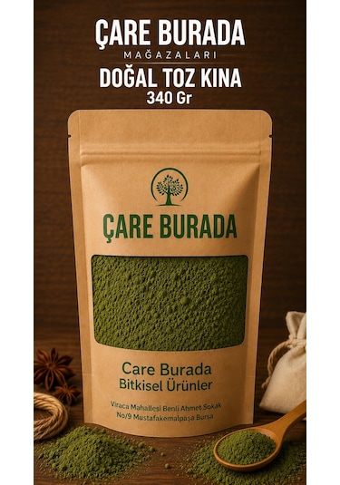Çare Burada Doğal Toz Kına 340 G