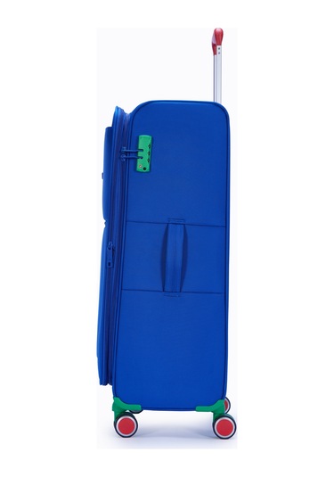 Benetton Büyük Boy Kumaş Valiz Saks Mavi Bnt2800