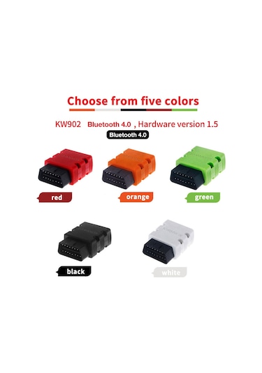 Ximistore9 Konnweı Kw902 Mini Kablosuz Obd-ıı Araç Tanılama Aracı, Ios Ve Android Uyumlu Otomobil Tarayıcısı