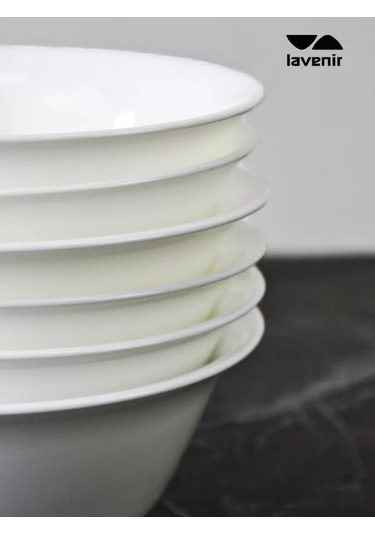 Lavenir Çorba İçin Derin Tabak 6 Adet Beyaz Düzgün 300 Ml 242856001 Beyaz