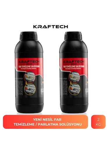 Kraftech Far Temizleme Far Temizleme Solüsyonu Kloroform Uyumlu 2 KG