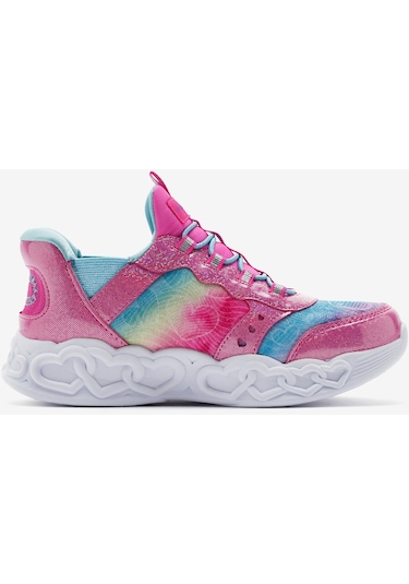 Skechers İnfinite Heart Lights Büyük Kız Çocuk Pembe Işıklı Spor Ayakkabı 303755l Pkmt Pembe