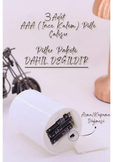 3 Lü Flamingo Led Mum Bardak Tipi Pilli Dumansız Alevli Dekoratif Yapay Mum 10 Cm Yeşil