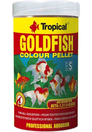 Tropical Goldfish Colour Pellet-S-110 Gr 250 Ml