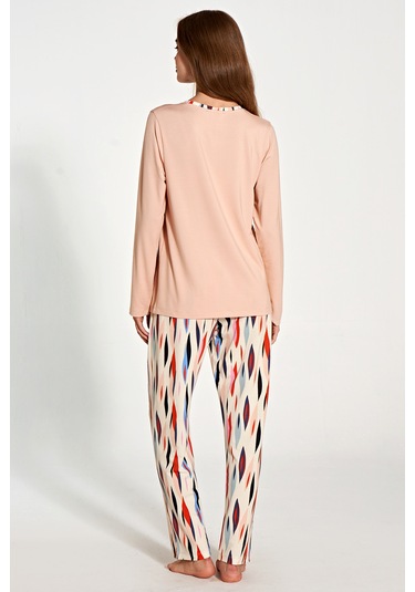 Pijadore 1781 Uzun Kol Kadın Pijama Takımı Somon SOMON
