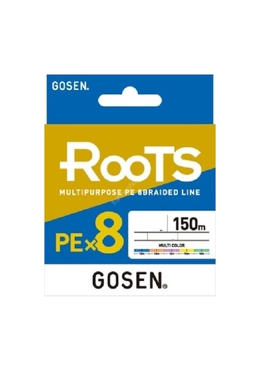 Gosen X8 Roots Pe 1.5 0,216mm 8 Kat İp Misina 150mt Multicolor