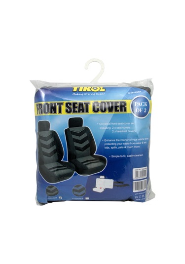 Shineyee Ön Koltuk Kılıfı 4'lü Set Siyah+koyu Gri, Yeni Tasarım, Lomber Yastık, Konforlu Sürüüş, Üniversal Uyum Otomobil, Kamyonet, Minivan, Suv