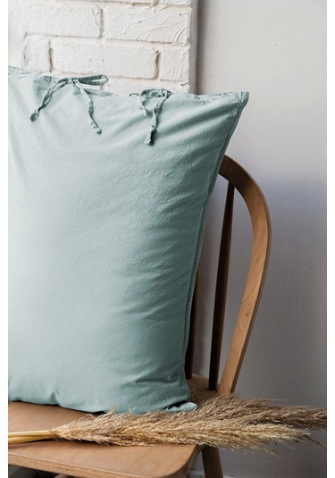 Savanna Yıkanmış %100 Pamuk Poplin Mint Çift Kişilik Nevresim Takımı