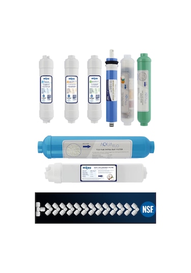 Kapalı Kasa Su Arıtma Cihazı 12'Li Filtresi Membran Seçeneği Set