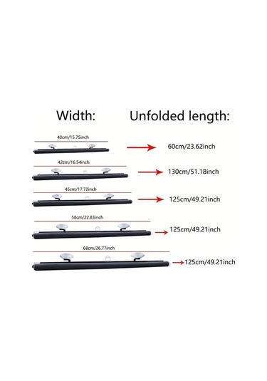 Xuweiwei Transparent 16 54x51 18inch Yaz Otomobil Rüzgarlık Güneşliği Gerilebilir Güneş Koruma Isı Yalıtım Perdesi