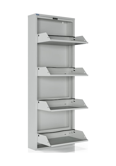 Ceha 4'lü Metal Ayakkabılık - Gri K.AYK-4 /AB7035