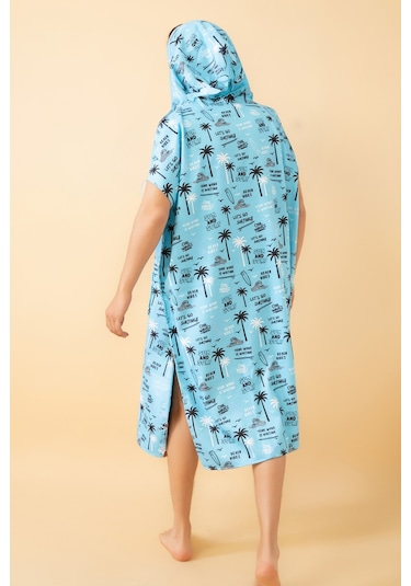 Beach Vibes Yetişkin Sörf Panço Plaj Havlusu L Beden