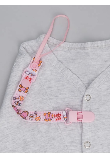 Yudgı Emzik Tutucu Kumaş Şeritli 2 Adet 313574197 Pembe