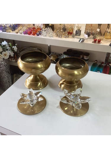 Dekoratif 2'li Nilüferli Kutu Eskitme Renk