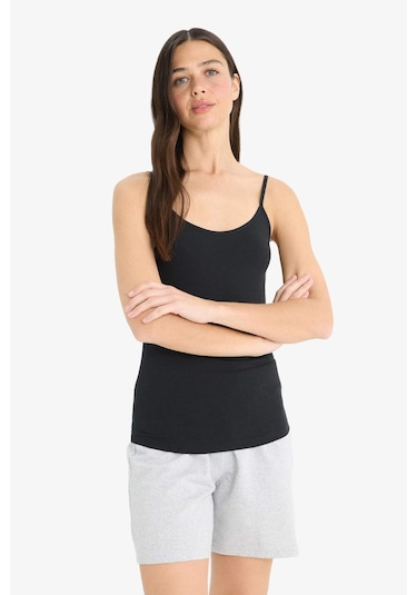 Defacto Regular Fit Pamuklu Atlet-fall İn Love M6858az25aubk81 Siyah