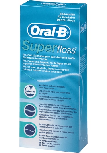 Oral-B Super Floss Diş İpi 50'li