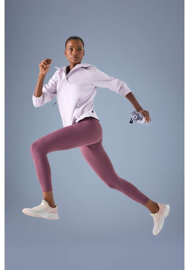 Defacto Defactofit Su İtici Regular Fit Kapüşonlu Fermuarlı Yağmurluk C4952ax25aupr497 Mor