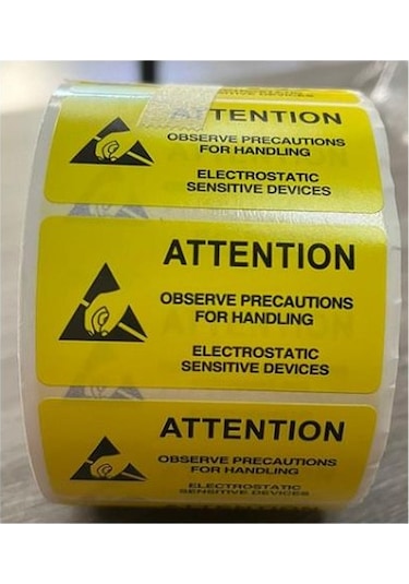 Esd Rulo Yapışkanlı Etiket Sticker Bd-l023