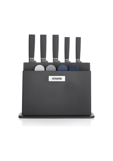 Schafer Forge Kesme Tahtası/bıçak Seti 10 Parça-siyah Siyah