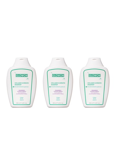 Glowon Kolajen & Keratin Şampuan 3 x 300 ML