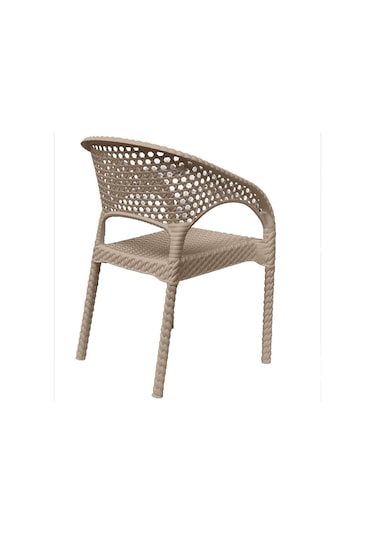 Mandella Regnum Örgü Koltuk (4 Adet) Çölbeji Bej