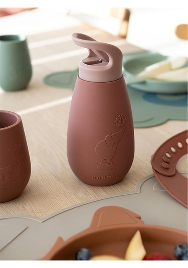 Nuuroo Pax Silikon Pipetli Suluk Mahogany Pembe 350 Ml