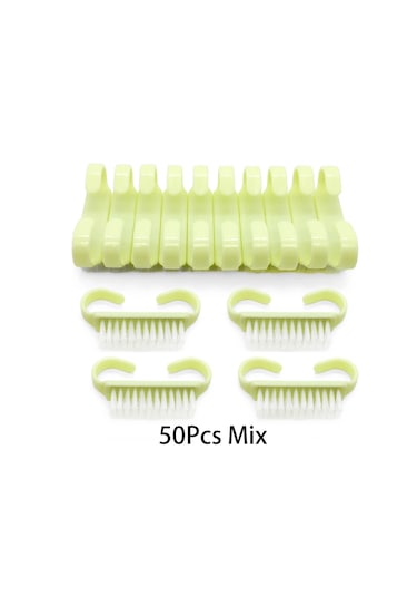 10/20/50/100 Adet Kolu Kavrama Tırnak Fırçası Tırnak Fırçalama Temizleme Tırnak Fırçaları Temizleyici Tırnak Scrubber Toplu Erkekler Kadınlar İçin Jearlyu Kırmızı