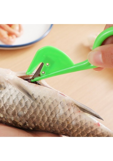 Shineyee 3'lü Balık Temizleme Seti: Çanak Kırıcı, Solungaç Ve Bağırsakçıcı - Paslanmaz Çelik Mutfak Aletleri 2 Adet Yeşil