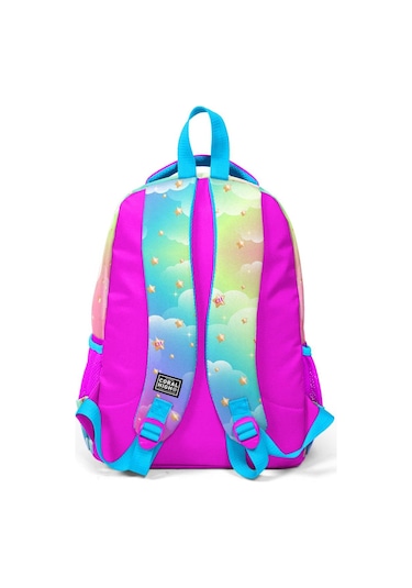 Coral High Kids Mavi Pembe Zürafa Desenli Okul Çanta Seti Set0123479