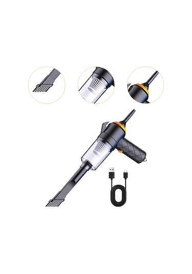 Suntek Elde Taşıma Kompakt Çok Yönlü Hava Tozu Ev Otomotiv Halı Siyah