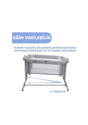 Chicco Next2Me Magic Evo Anne Yanı Beşik IB62541