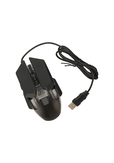 Oyun Faresi Kablolu Usb Rgb Arkadan Aydınlatmalı 7200 Dpı Ergonomik Optik Pc Dizüstü Bilgisayar Oyun Faresi