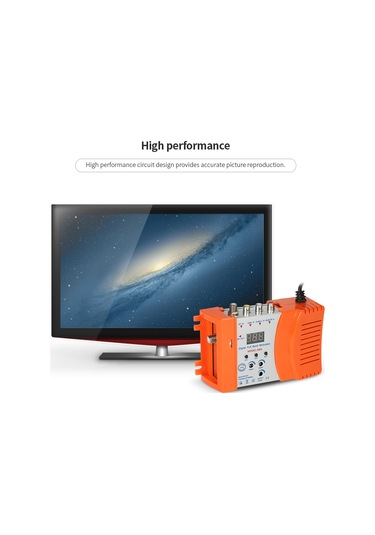E3300c-eu Kompakt Rf Modülatör Ses Video Tv Dönüştürücü Rhf Uhf Eu Plug