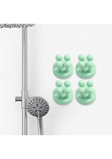 Homyl 4 Adet Kablo Klip Kanca Kendinden Yapışkanlı Yeşil